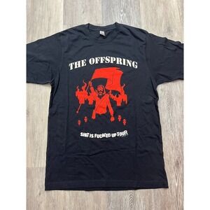 Vtg Y2K Offspring S*it Is Fu*ked Tour T Shirt Skate Punk Pop Rock Size M